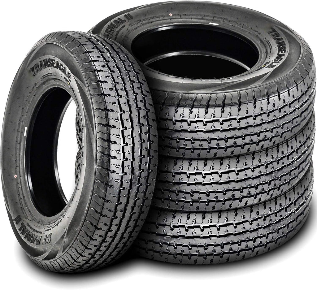 Set of 4 Trailer Radial Tires ST205/75R15 Load Range E 10-Ply BSW H43085