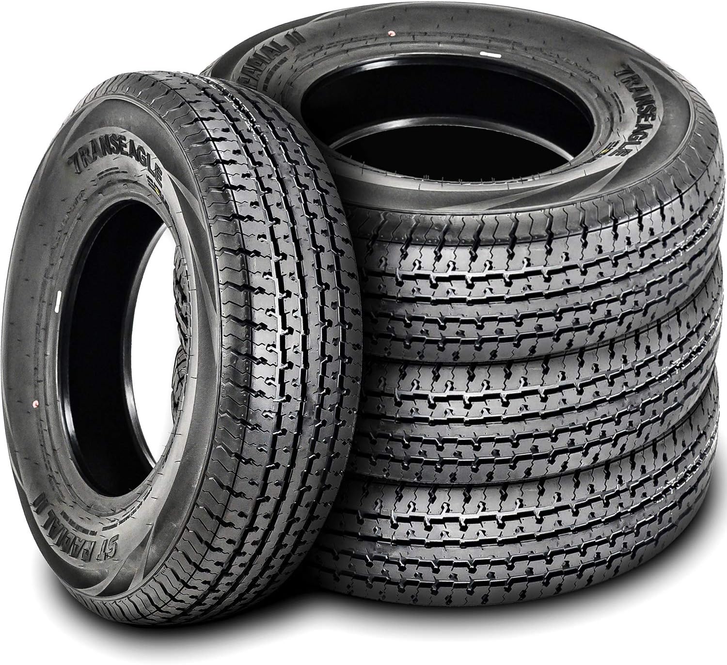 Set of 4 Trailer Radial Tires ST205/75R15 Load Range E 10-Ply BSW H43085