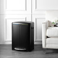 Black 10.5-Gallon Double Bucket Trash Can with Lid B3288