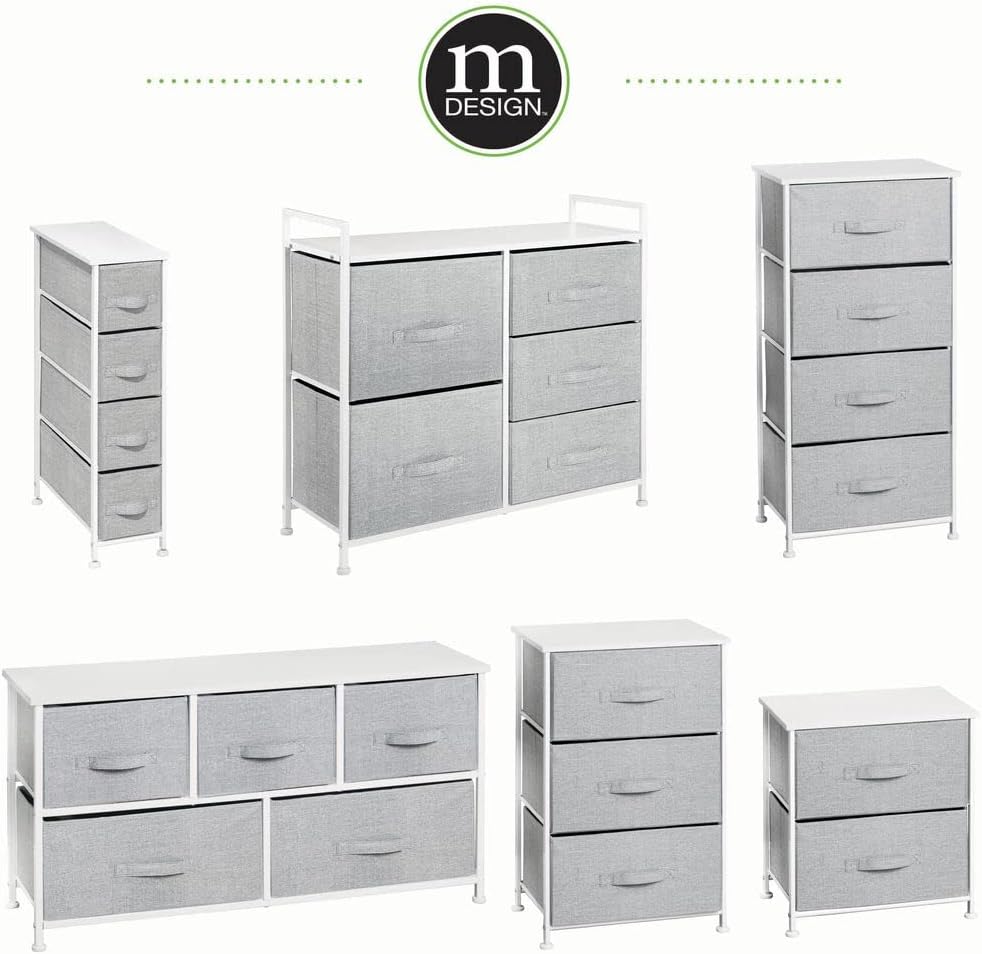 Gray 5 Drawer Fabric Dresser D964284