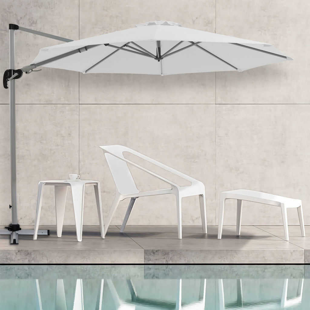 Pacific Blue Offset Patio Cantilever Umbrella M38181