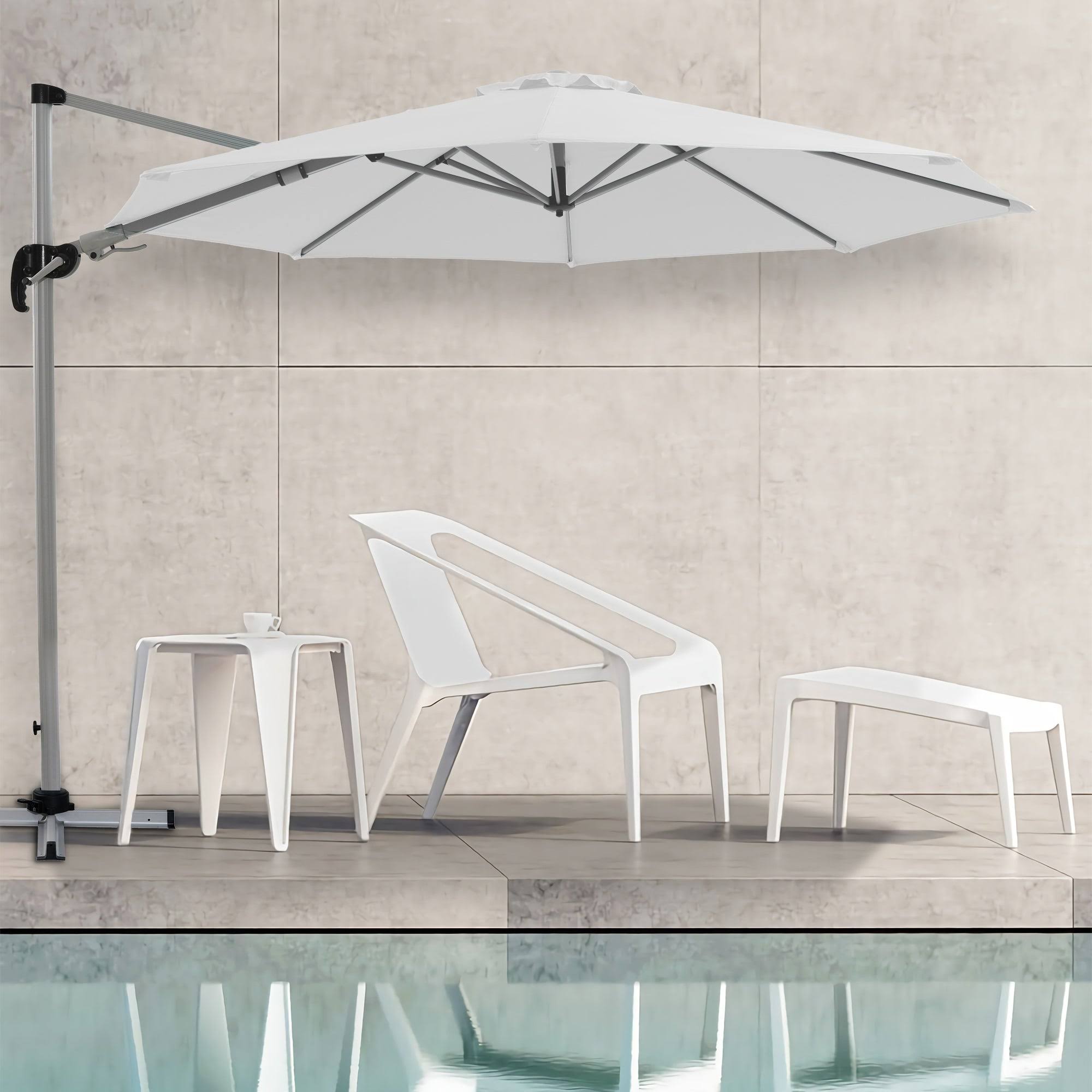 Pacific Blue Offset Patio Cantilever Umbrella M38181