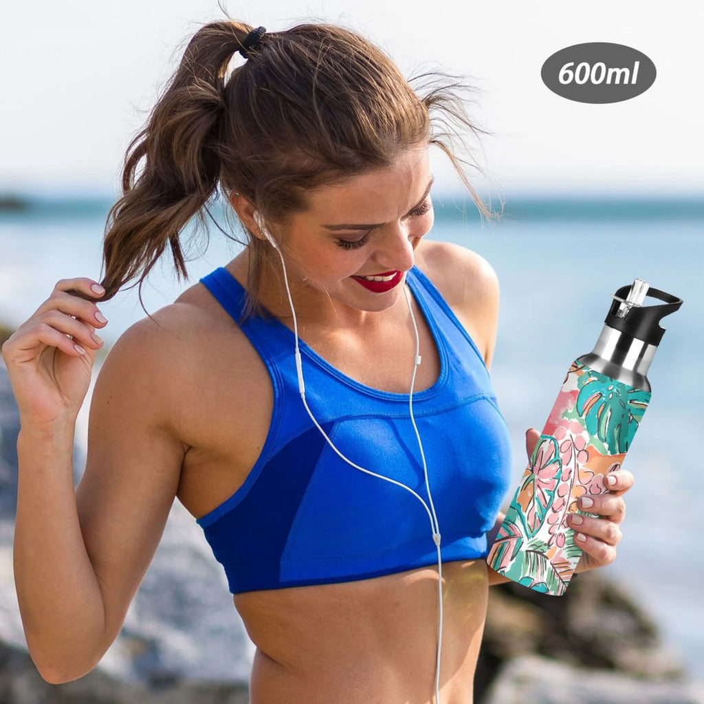 Stainless Steel Insulated Water Bottle with Straw Lid N1765