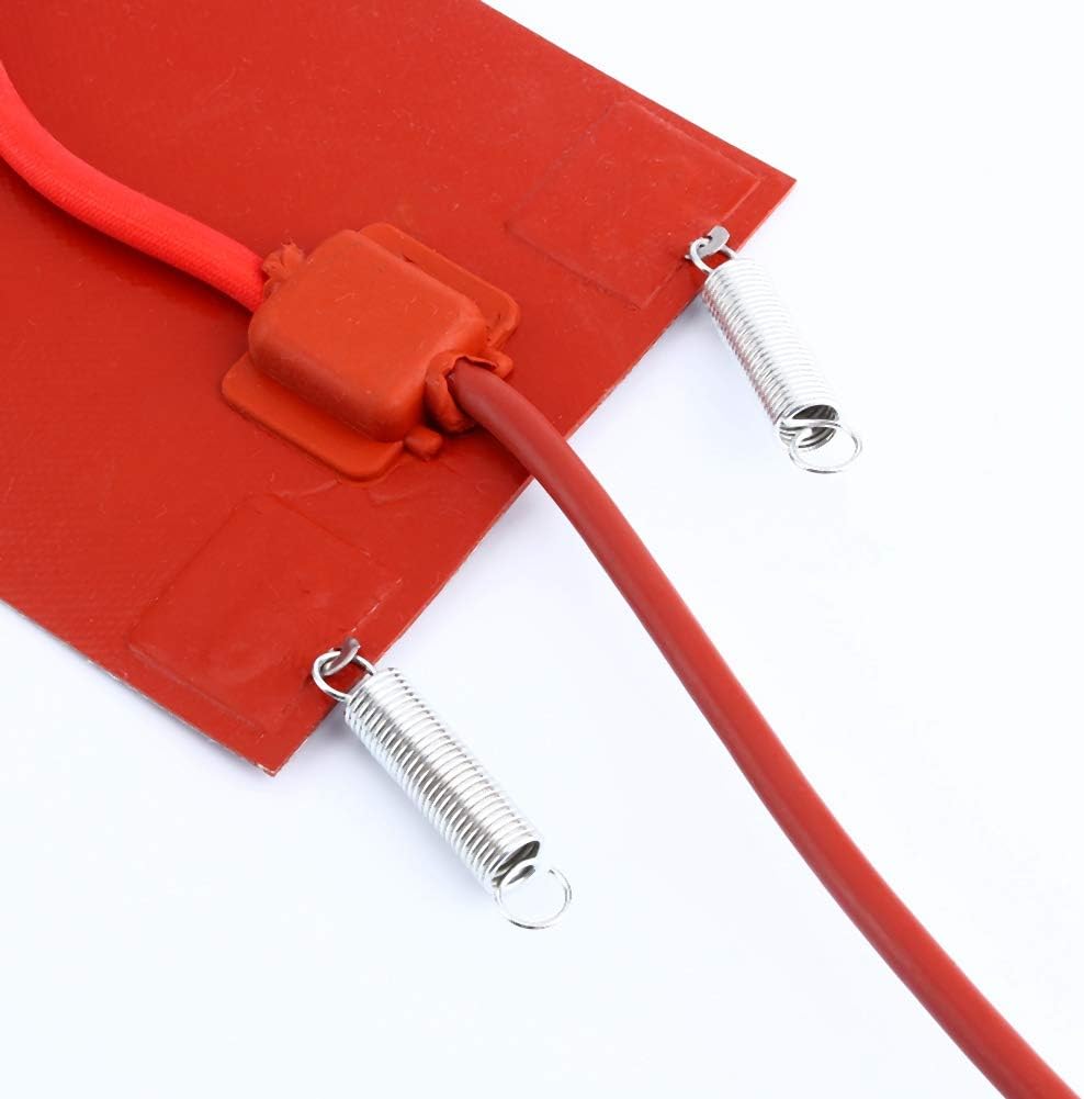 Red Pack of 2 Silicone Drum Heater with Adjustable Thermostat W88204