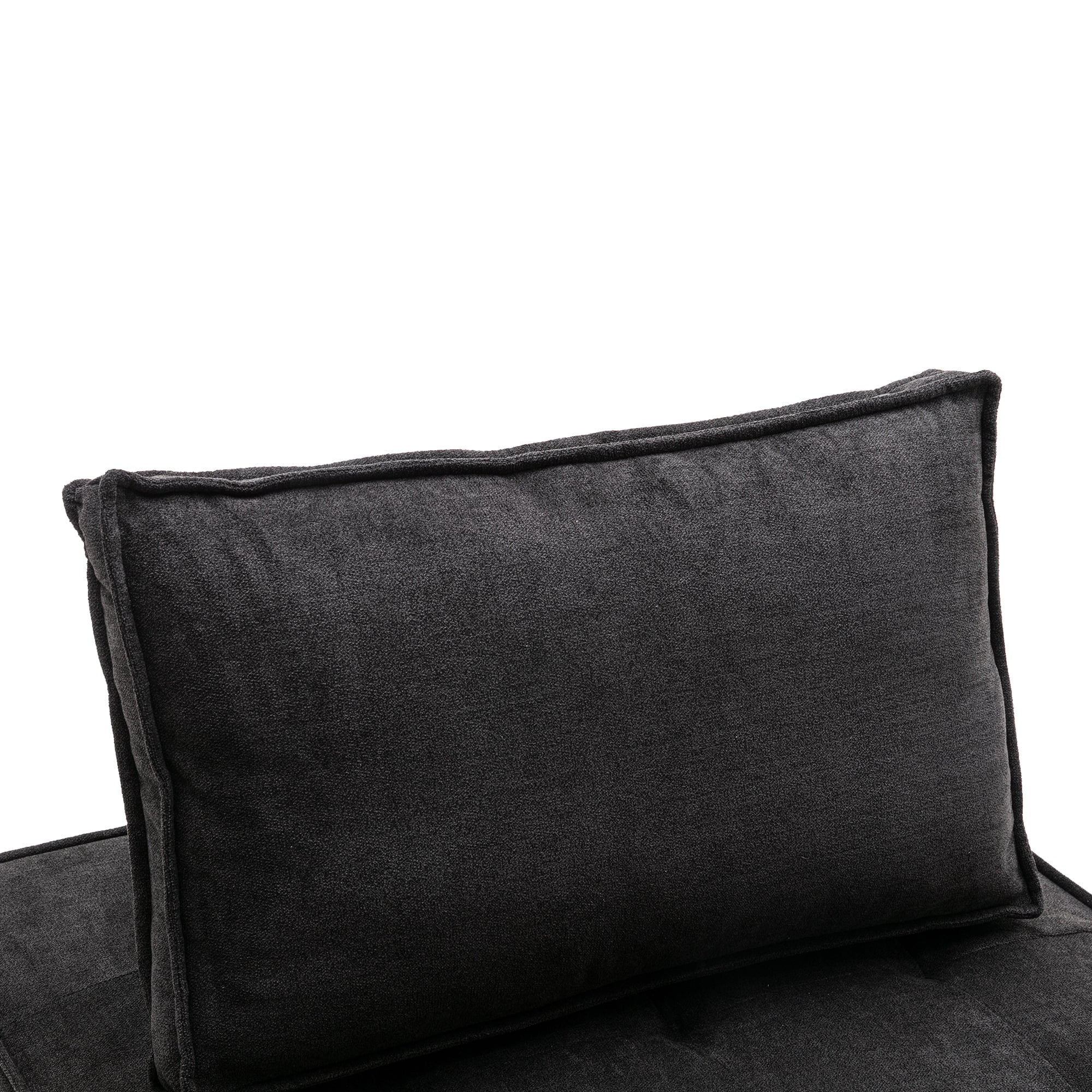 Black Ottoman Barrel Chair D9830