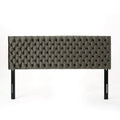 Tufted King/ Cal King Headboard in Gray and Black A5703