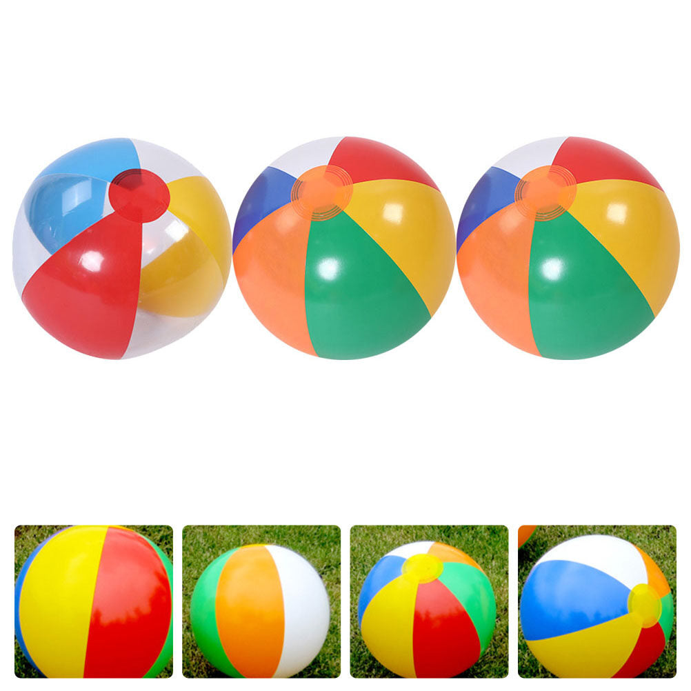 3Pcs Inflatable Beach Ball Pool Toy O2479