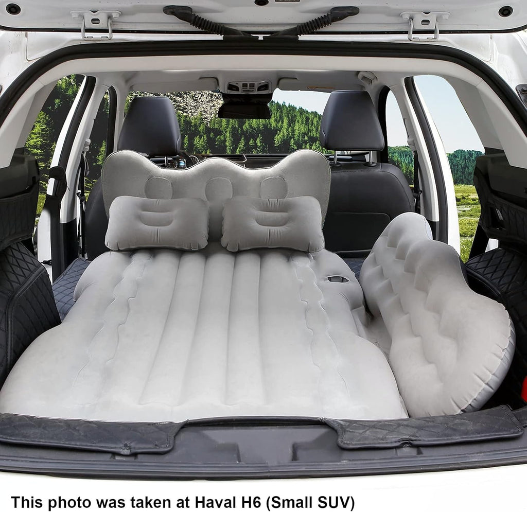 Car Air Mattress with Air Pump, Grey T652