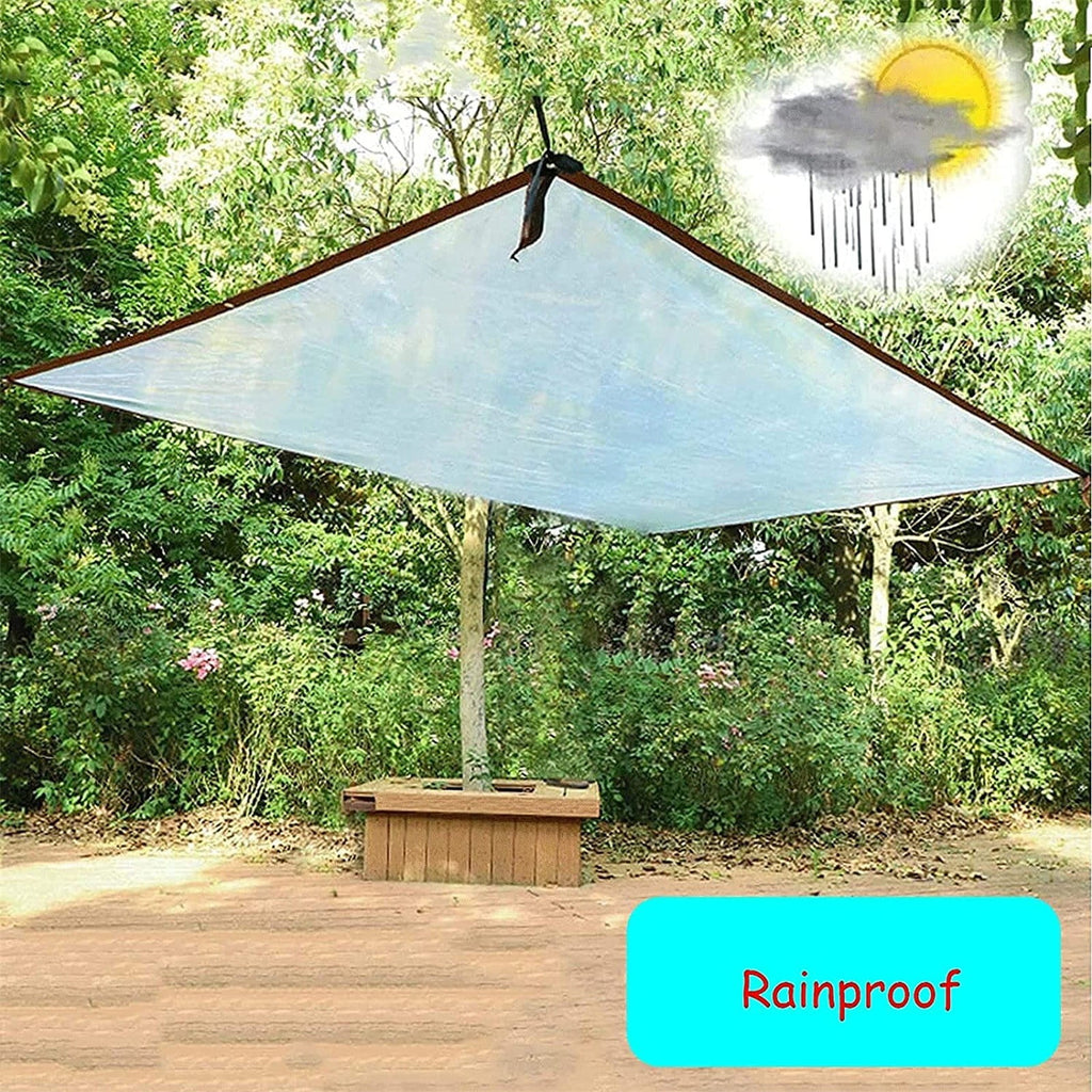7x7 Ft Heavy Duty Waterproof PVC Transparent Tarpaulin U3860