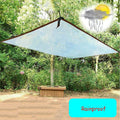 7x7 Ft Heavy Duty Waterproof PVC Transparent Tarpaulin U3860