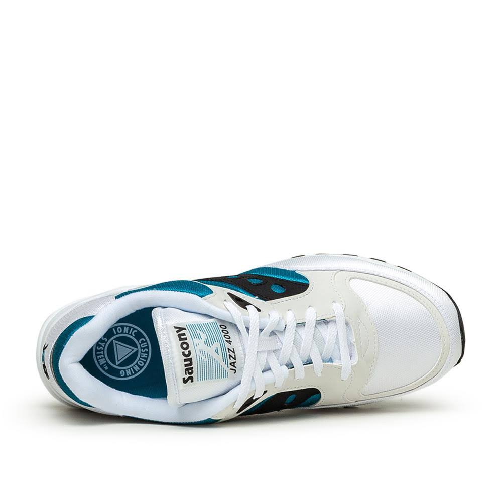 White / Turquoise Jazz Sneakers A182470