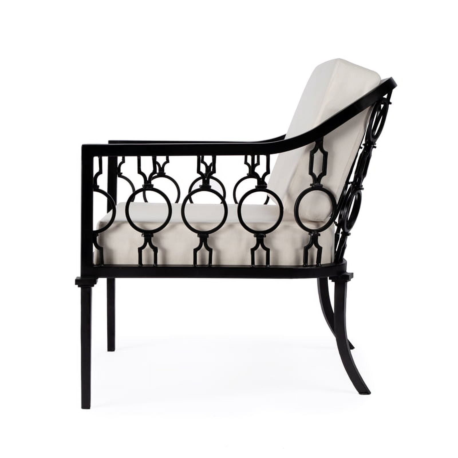 Black Outdoor Sofa and Lounge Chair 2-Piece Set B2508