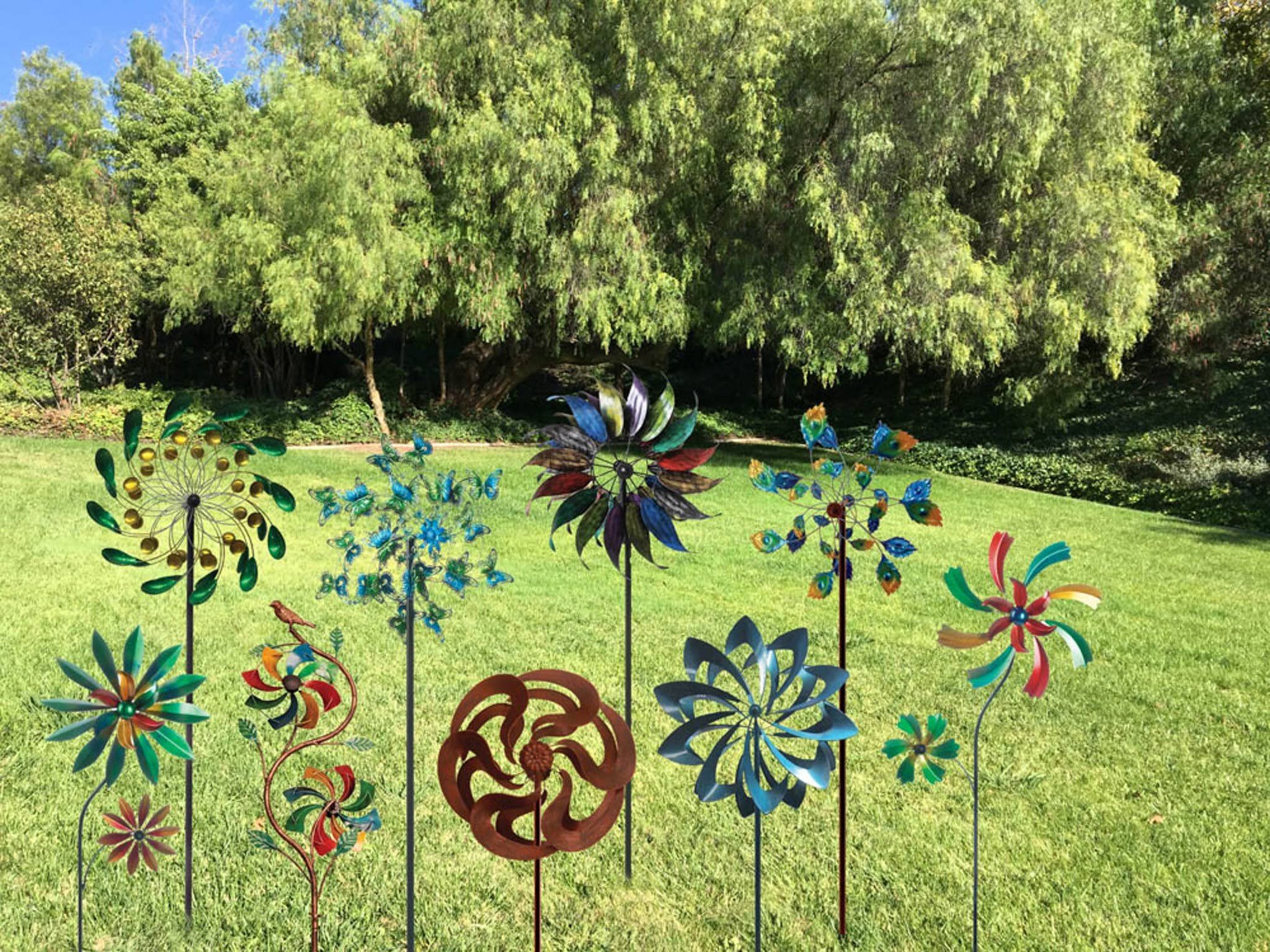 Rainbow Windmill Garden Stake F331