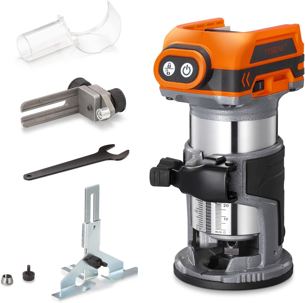 Compact Router Cordless Brushless Trim Router 18V Lithium Ion Tool Only Pack of 2 S944