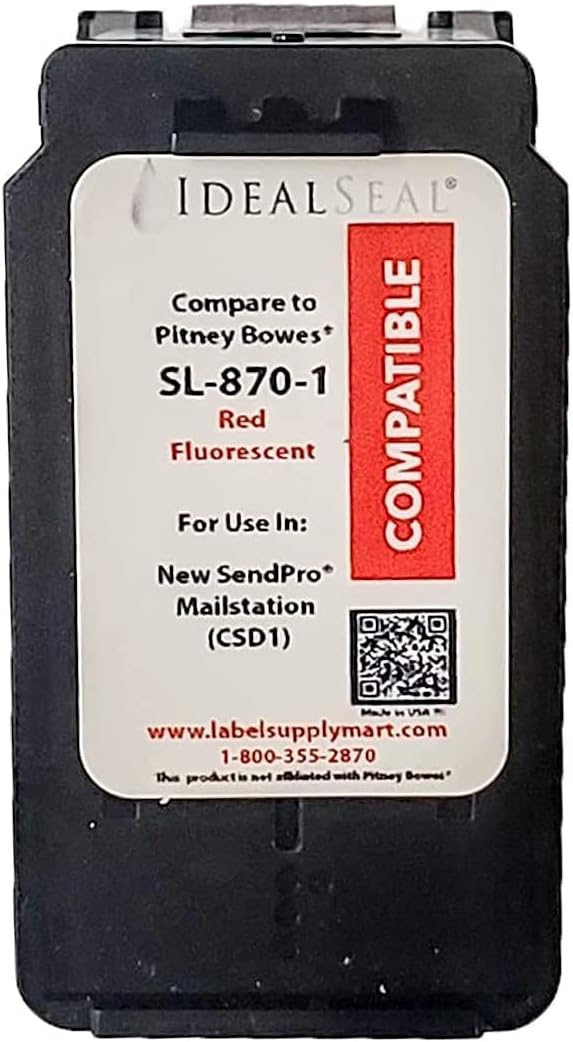 Red Ink Cartridge for Mailstation, Pack of 2 I5472
