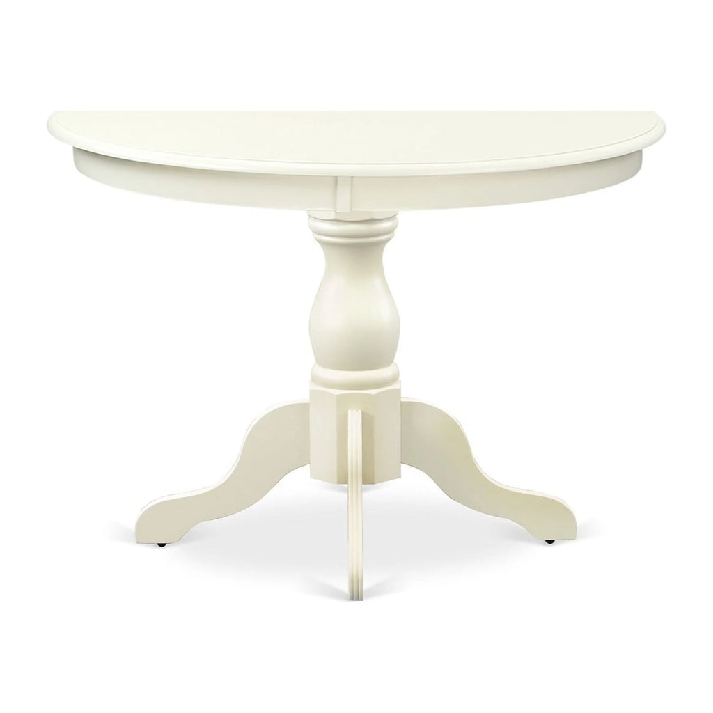 3-piece Wood Dining Set in Linen White/Dark Shitake Z209