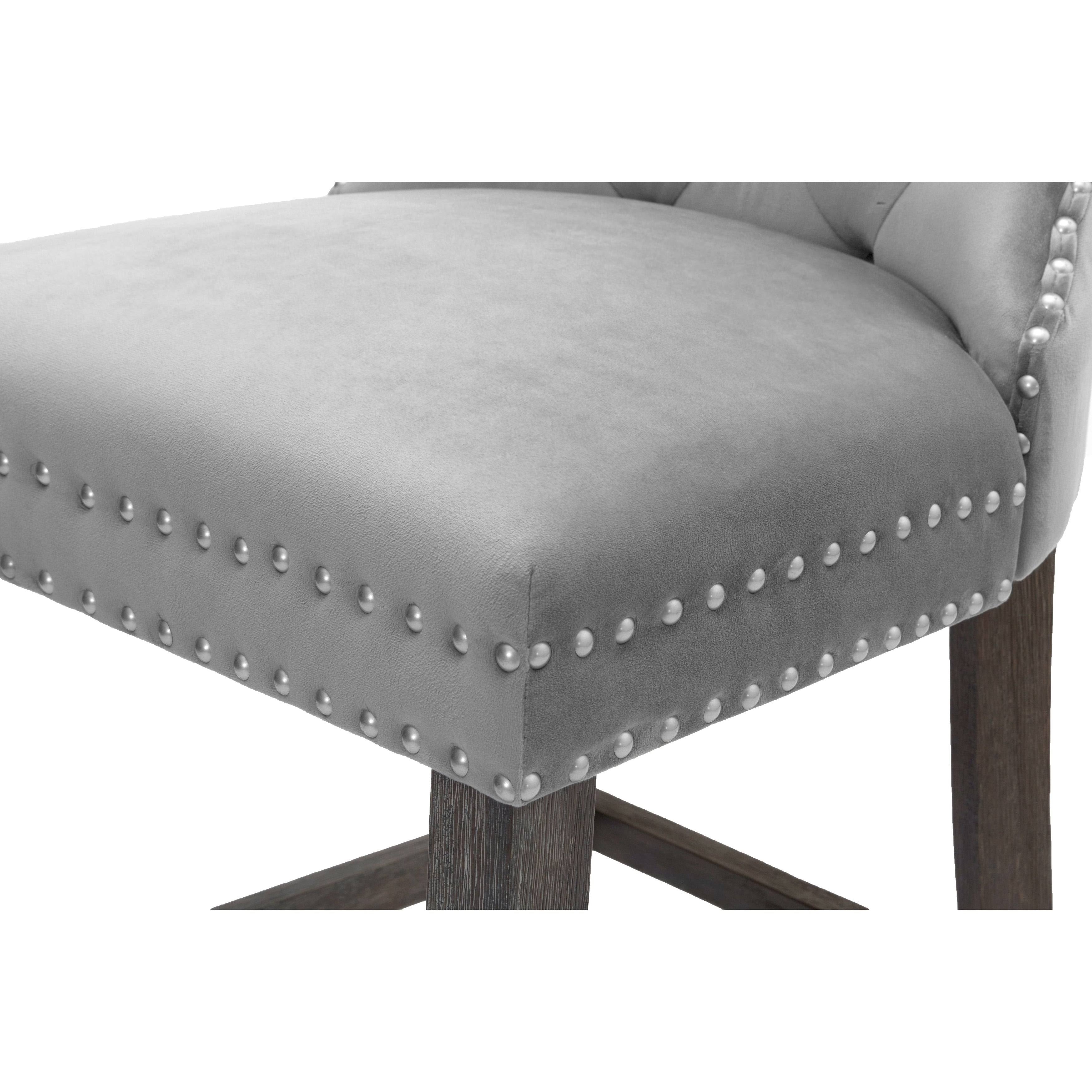 White Faux Leather Tufted Dining Side Chair Set of 2 P2230