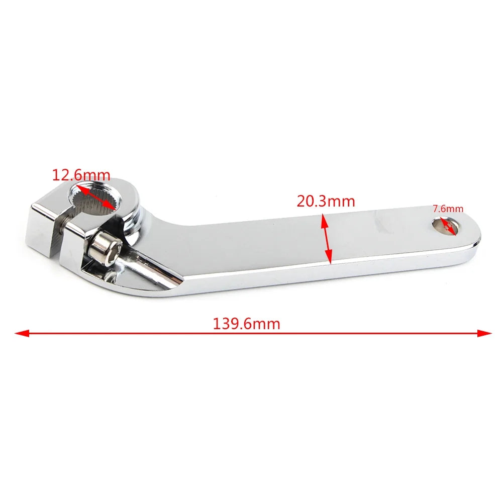 Chrome Motorcycle Inner Shift Rod Shifter Lever Bracket Y340922