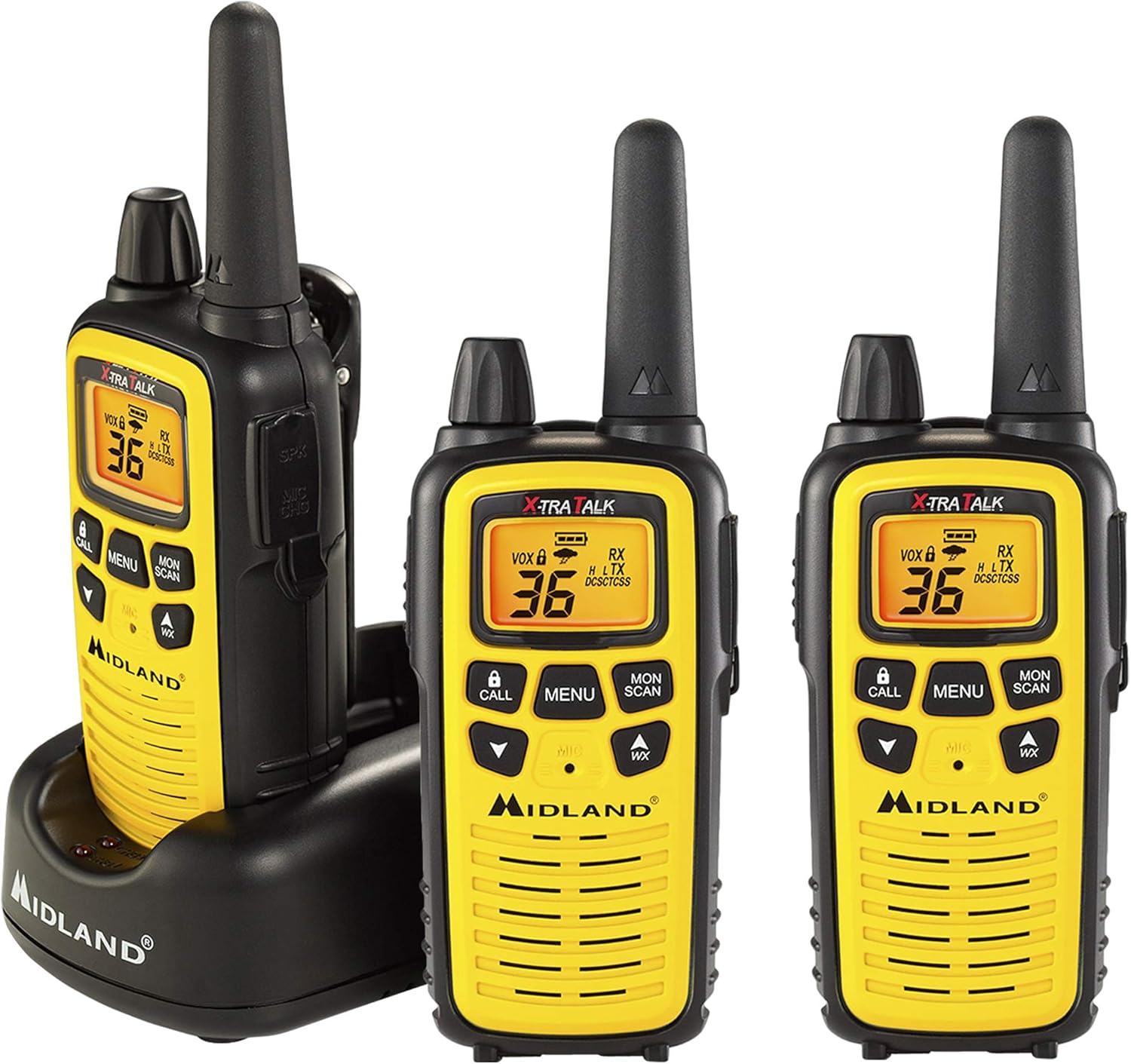 Yellow/Black 3-Pack Two-Way Radio Walkie Talkie Z871729