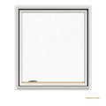 36.75 in. x 40.75 in. White Painted Clad Wood Left-Handed Casement Window with Mesh Screen H4857