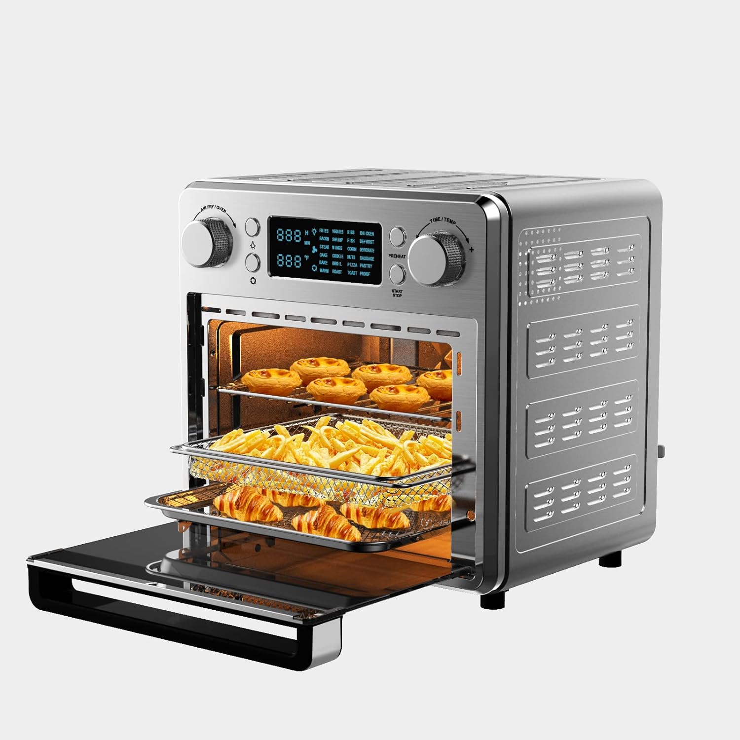 26.5 QT Stainless Steel Air Fryer Toaster Oven Combo Z24466