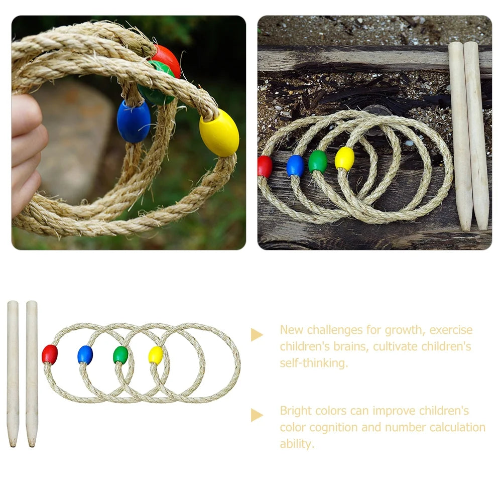 6-piece Rope Ring Throwing Game Set F611302