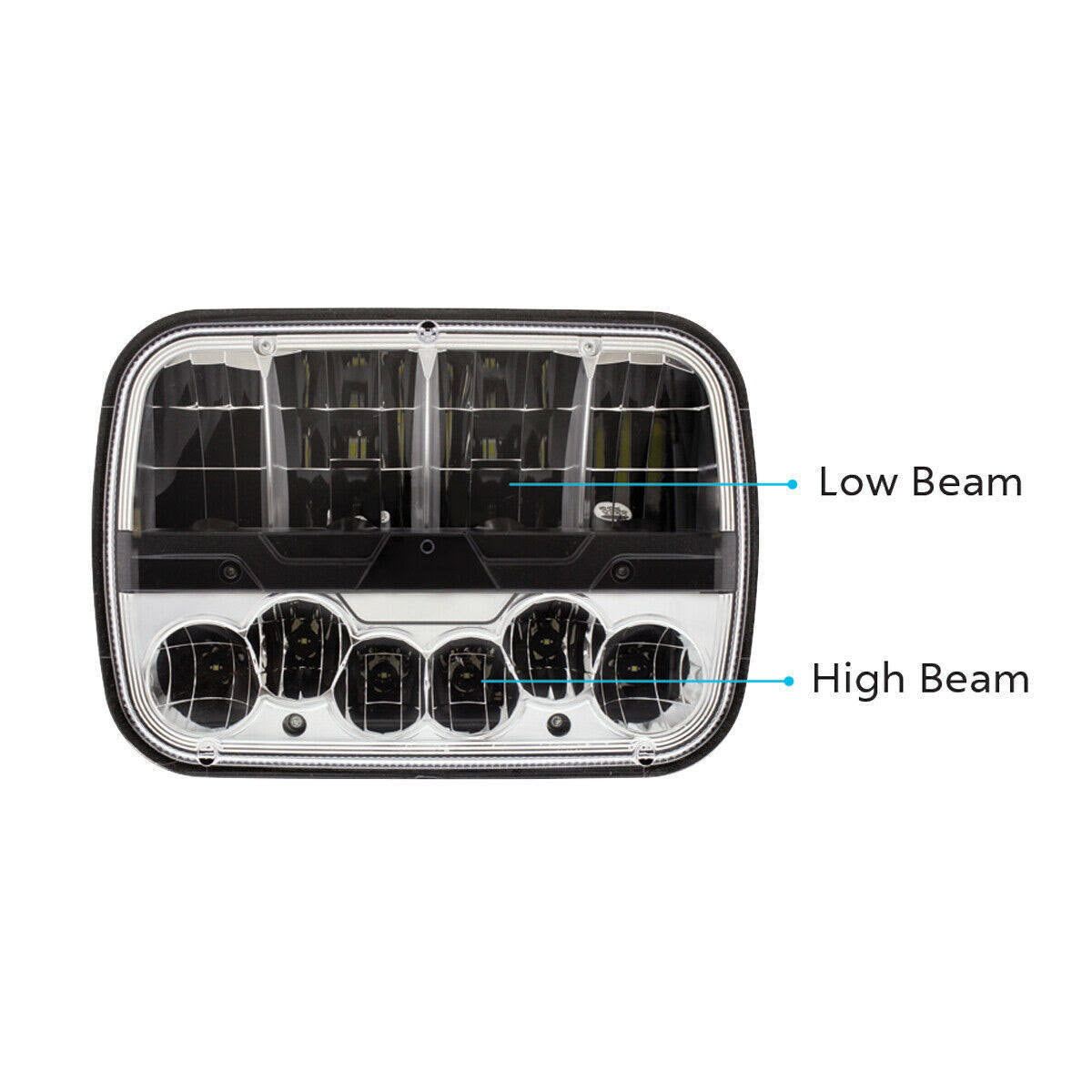 High Power LED Headlight with Polycarbonate Lens L9961