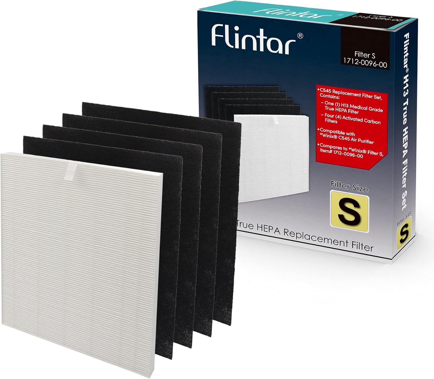 2 H13 True HEPA + 8 Activated Carbon Filters T234