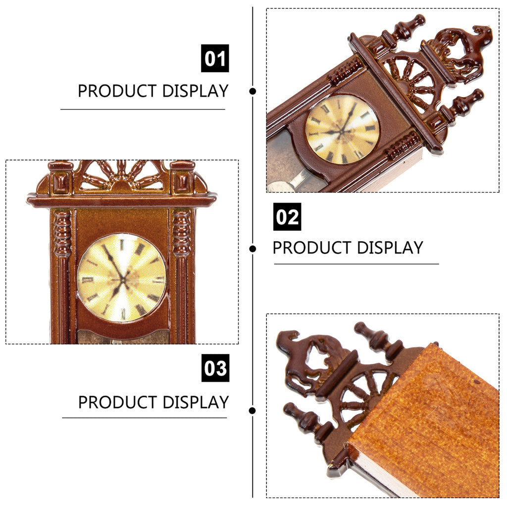 Vintage Metal Dollhouse Clock Accessories O4102