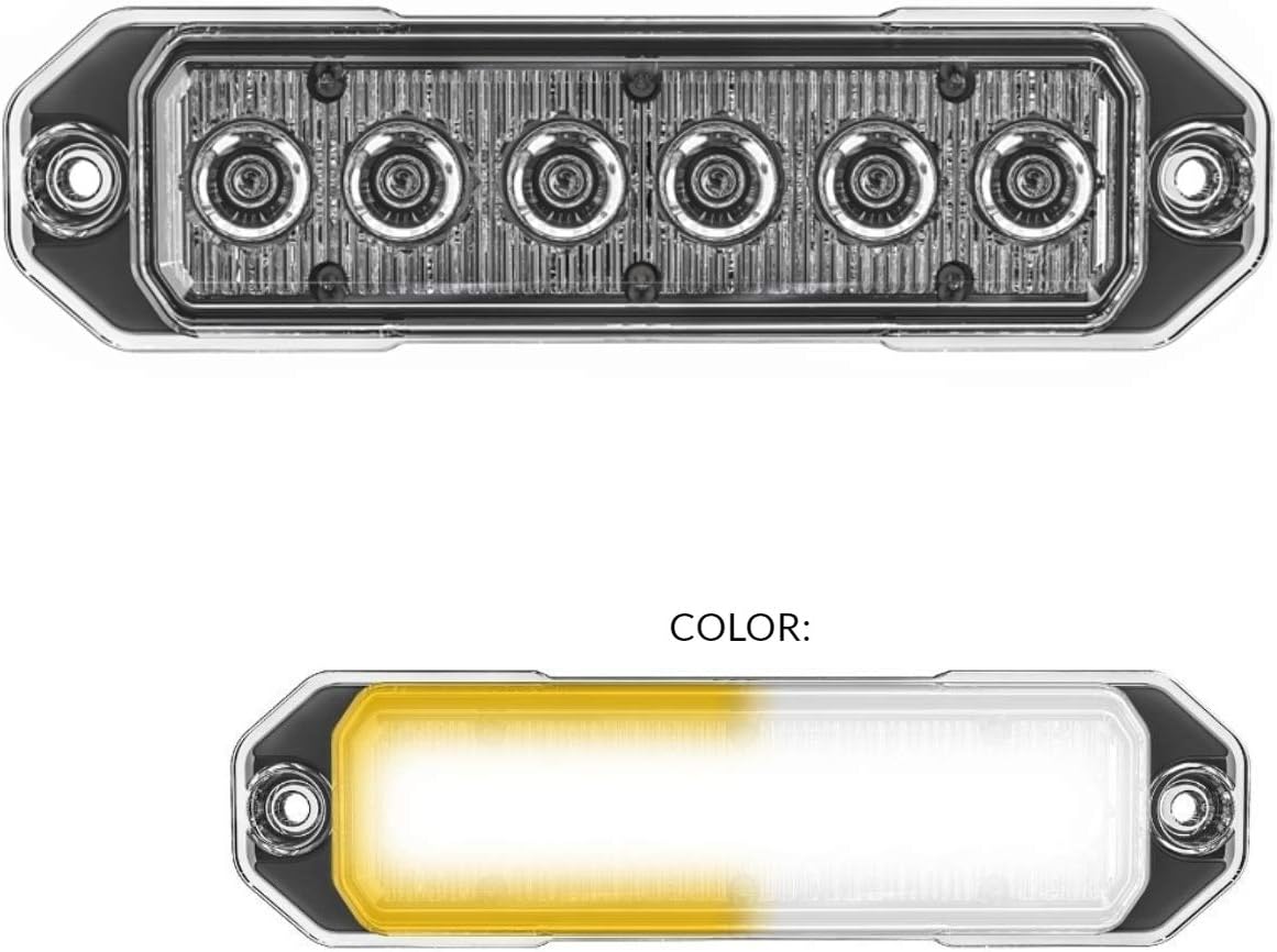 Red/Blue 18W LED Strobe Light, Pack of 2 U76107