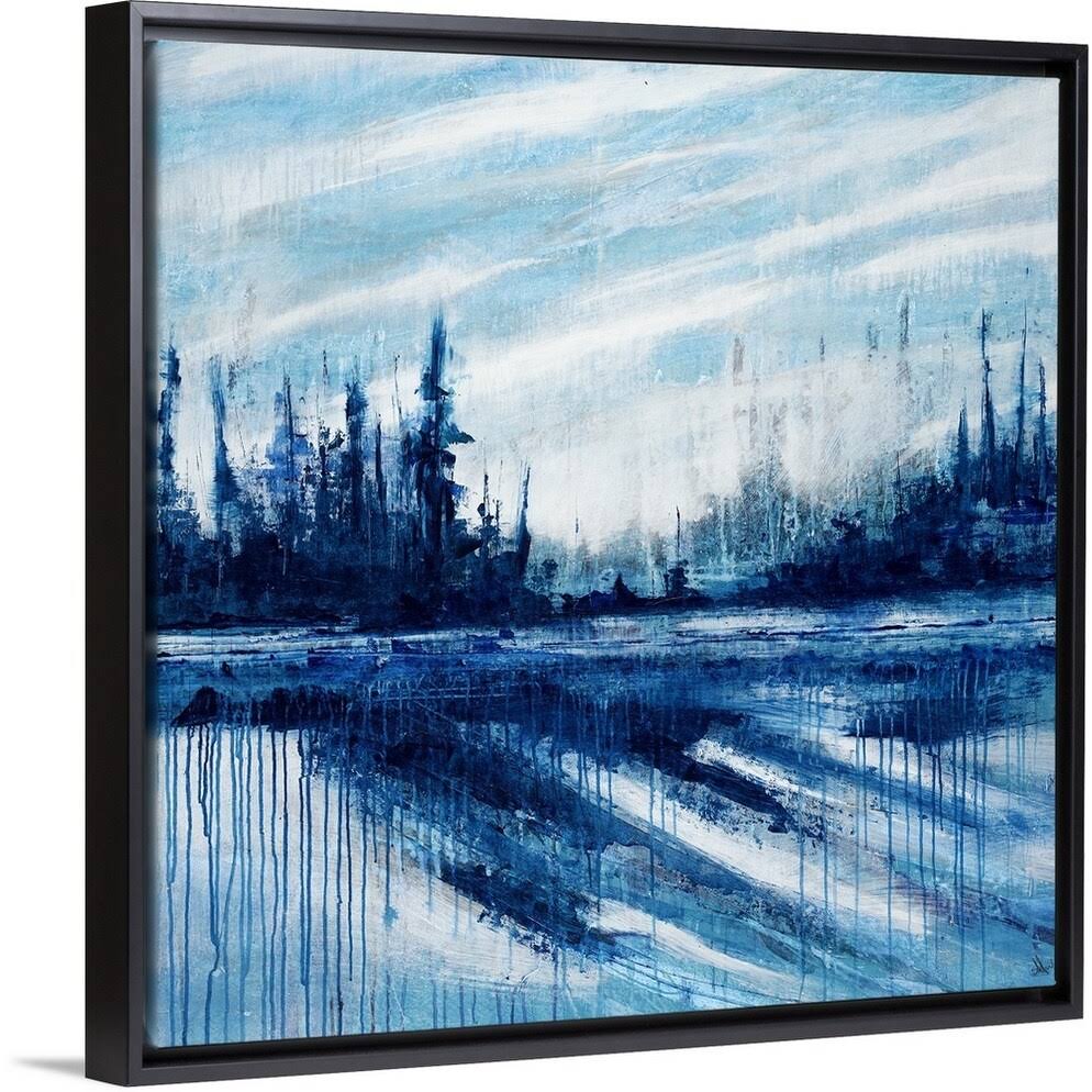 Black Float Frame Canvas Art - 24 x 24 A123387