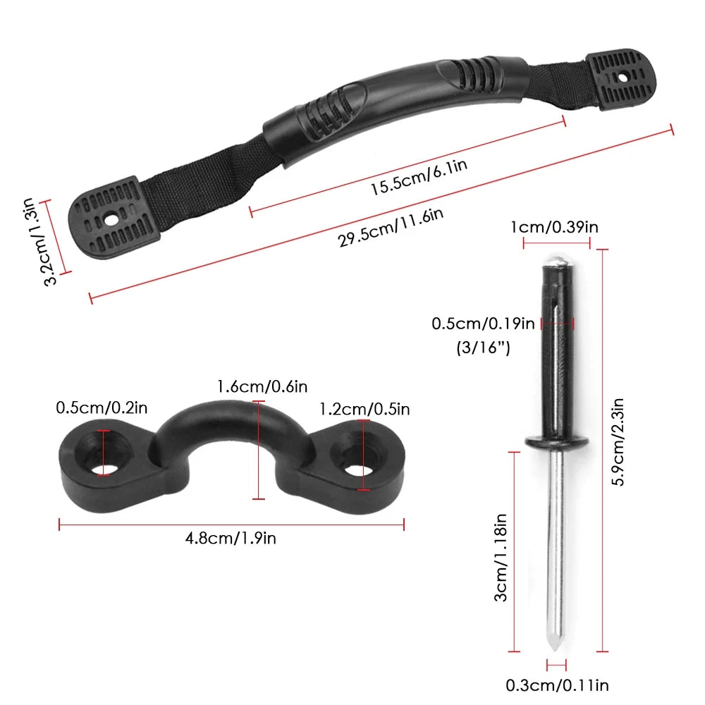 Kayak Carry Handles Pad Eye Rivets Set M263