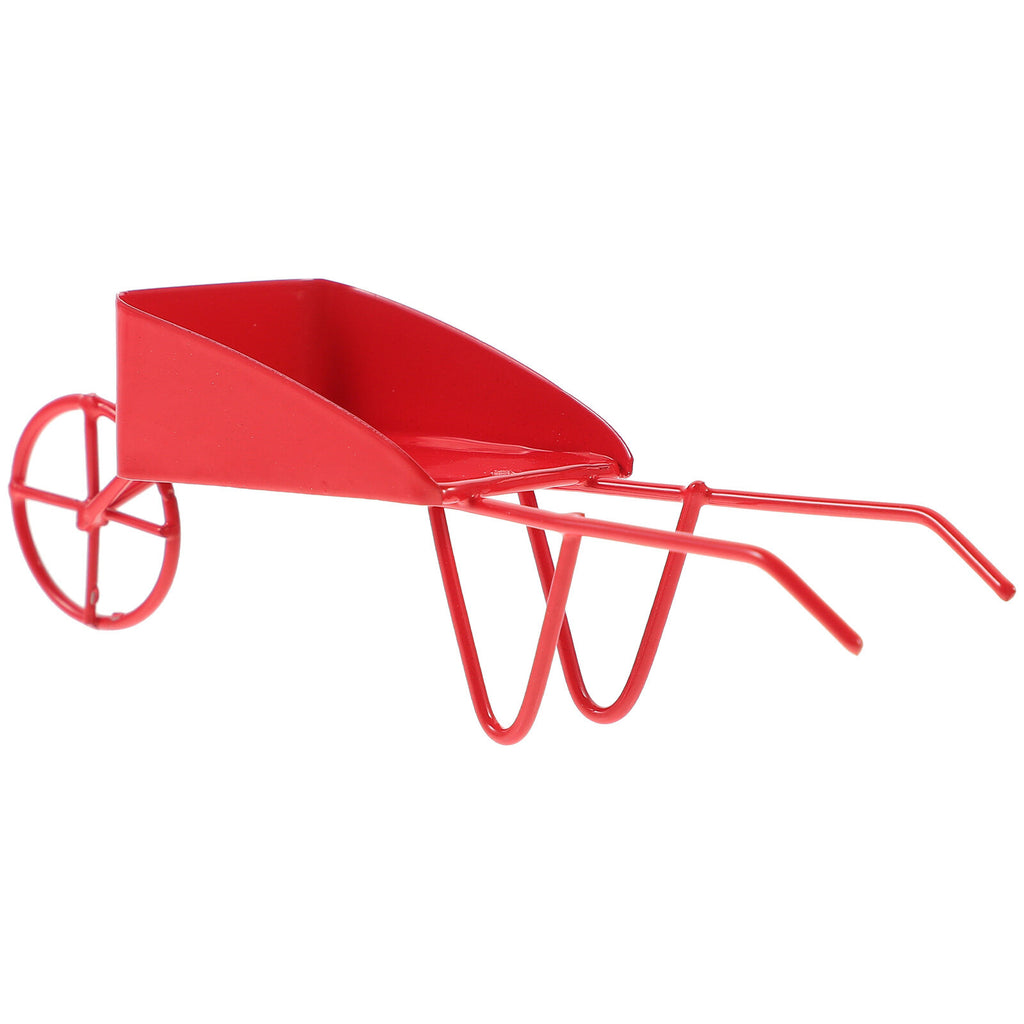 Mini Vintage Metal Wheelbarrow Prop D720355