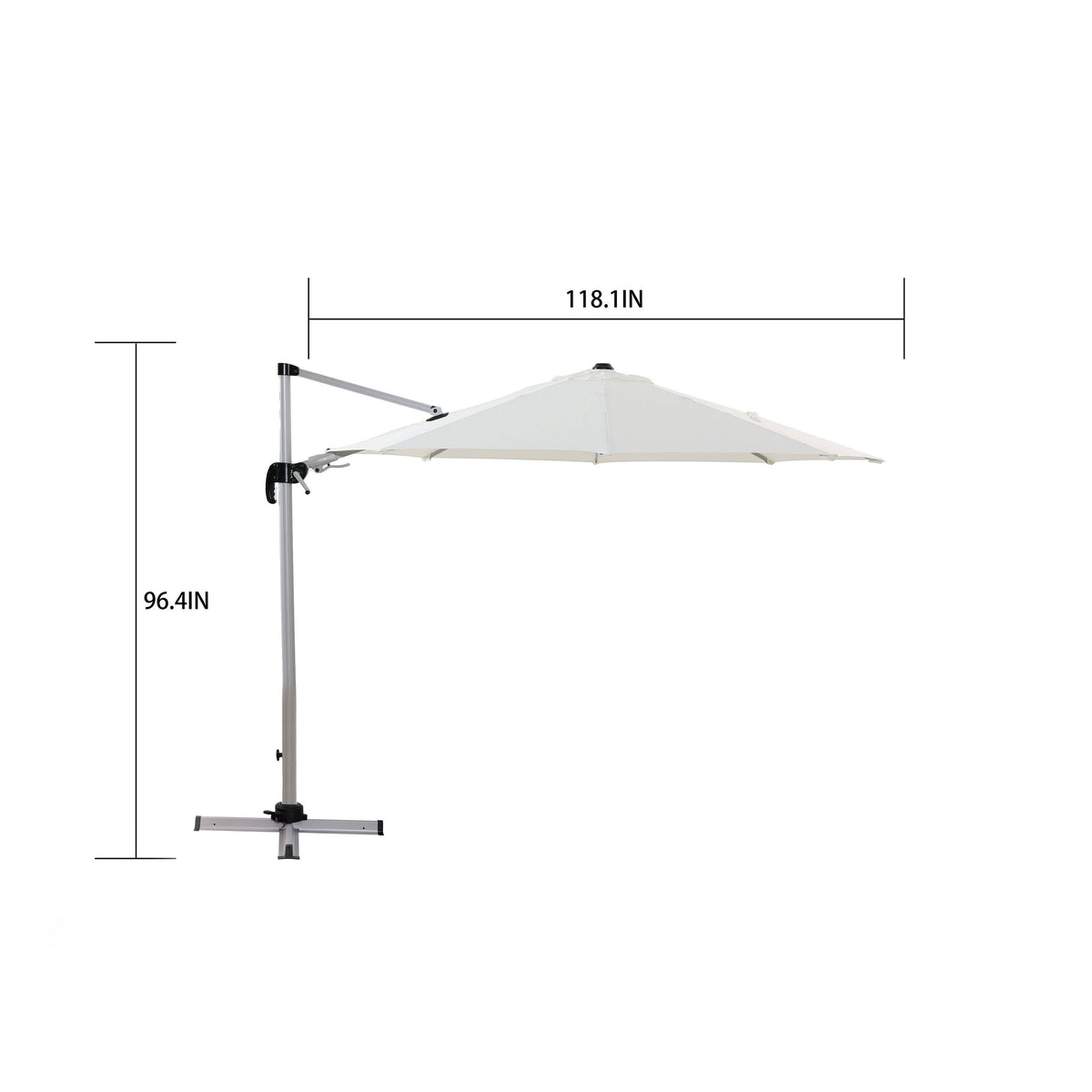 Pacific Blue Offset Patio Cantilever Umbrella M38181