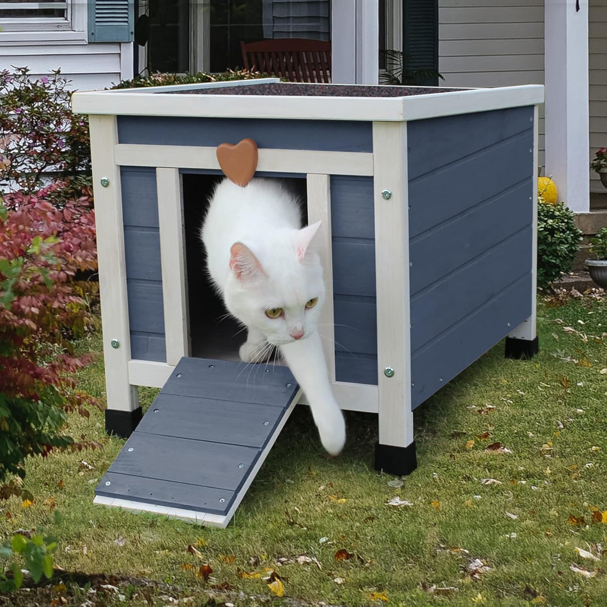 Weatherproof Wooden Small Pet House Pack of 2 P298692