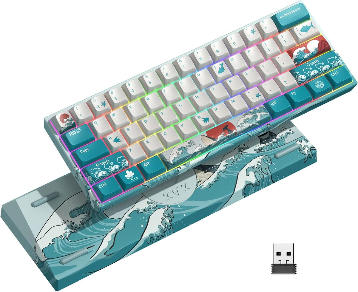 60% Wireless Mechanical Keyboard with RGB Backlit R810969