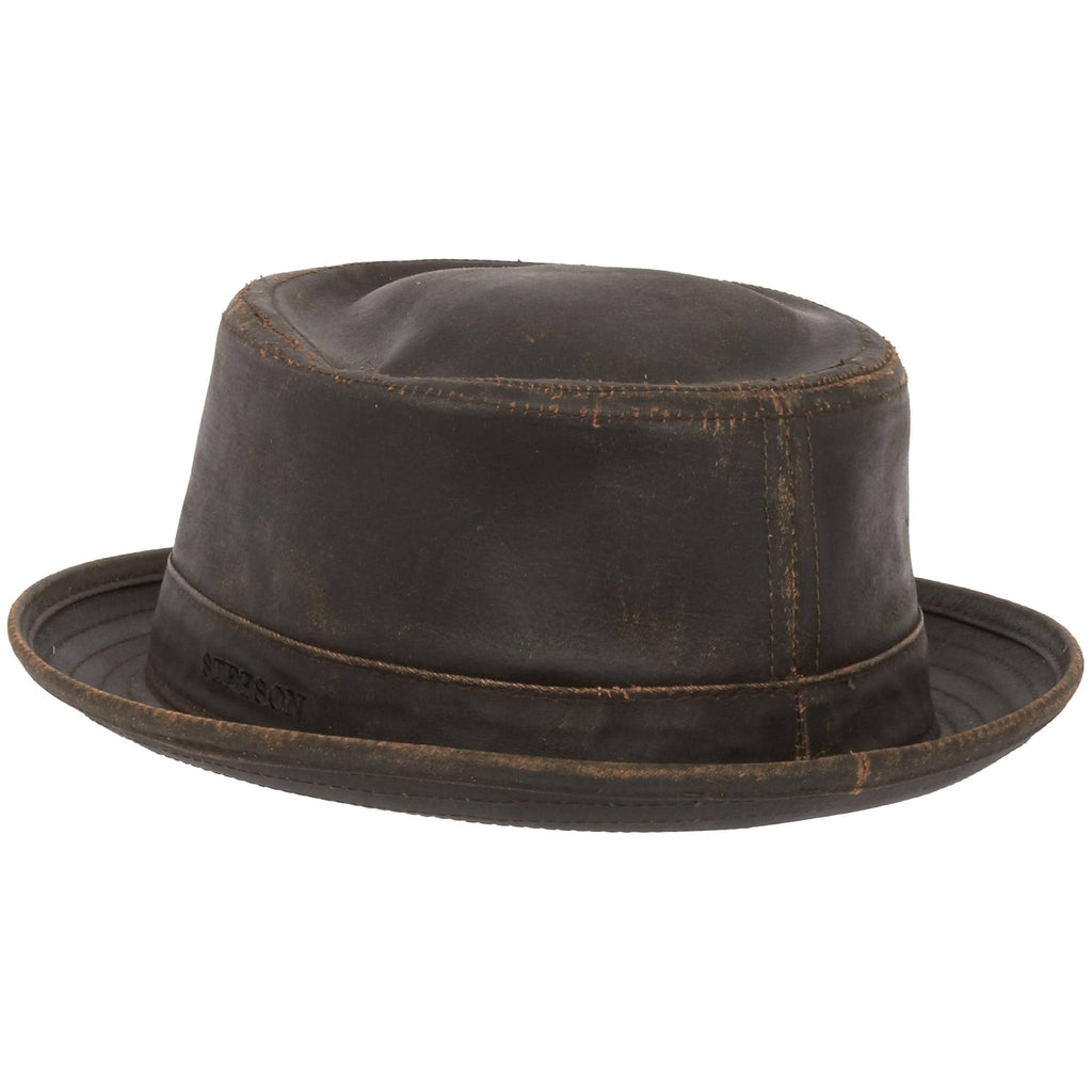 Brown Pork Pie Hat P354