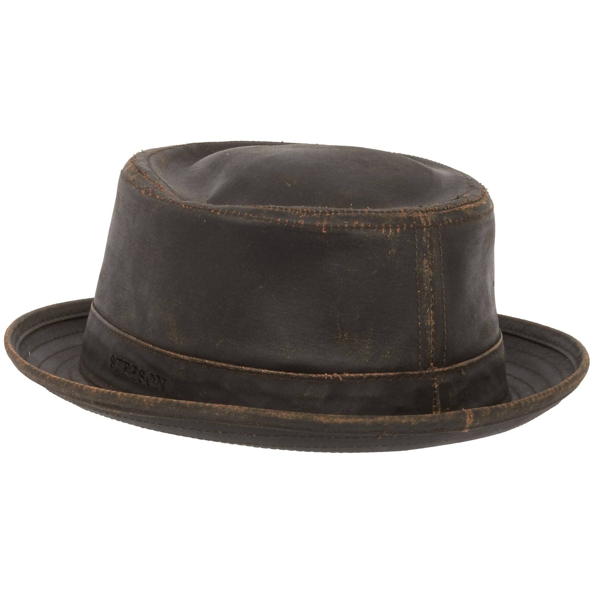 Brown Pork Pie Hat P354