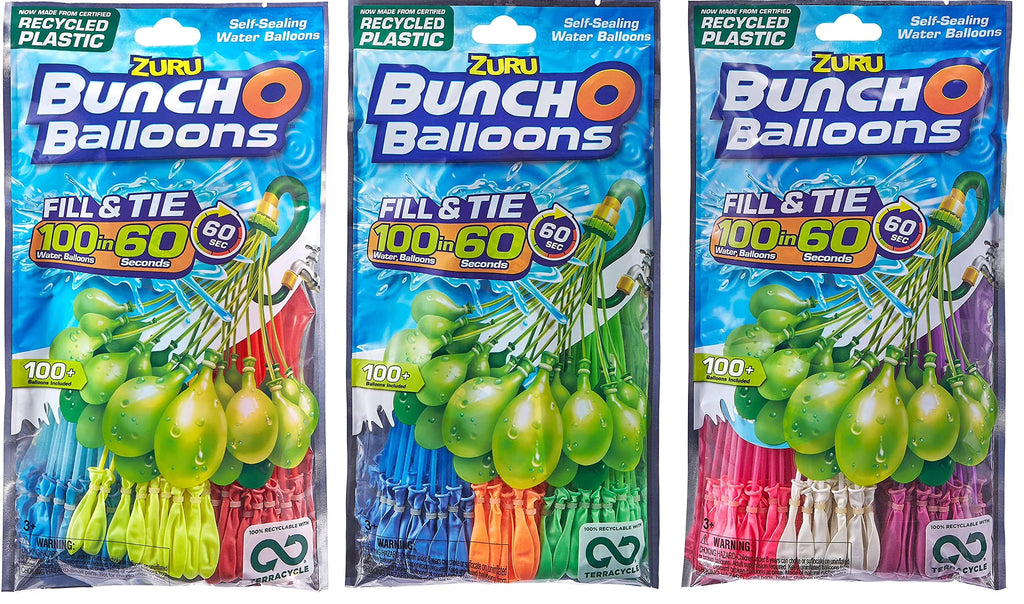 100 Self-Sealing Water Balloons 3 Pack M73181
