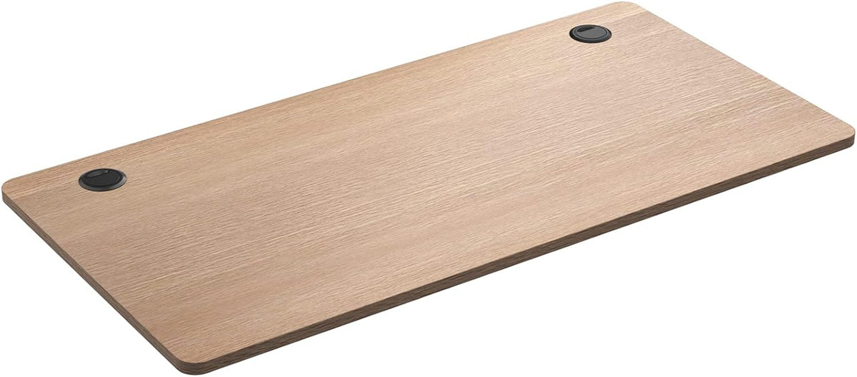 48 x 24 inch Rectangular Solid Wooden Desktop with 2 Cable Management Holes M77995