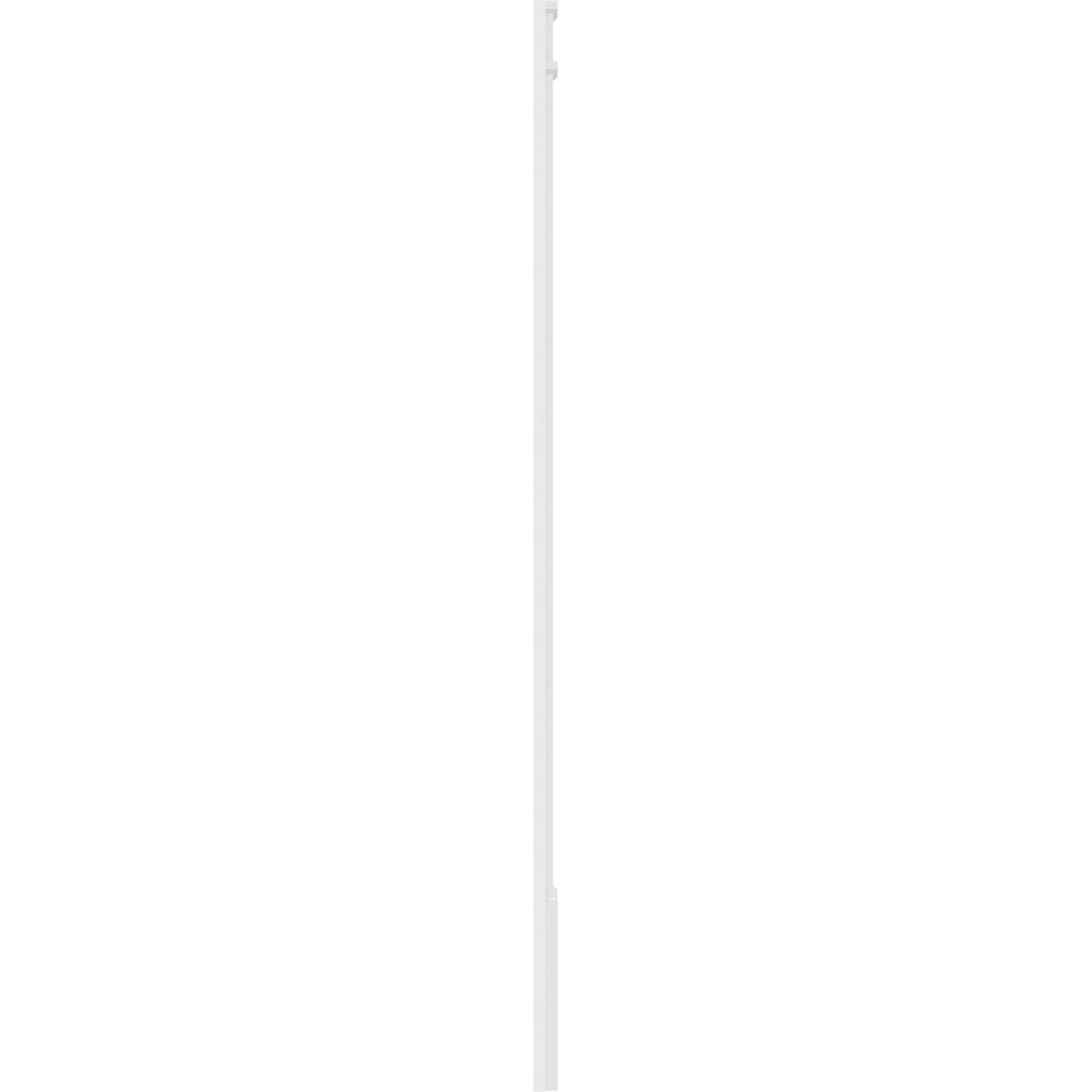 7x22W x 102x22H x 2x22P Two Equal Flat Panel PVC Pilaster with Decorative Capital & Base (Pair) U109568