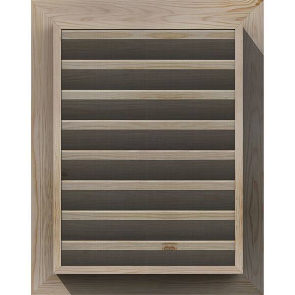 16-in W x 16-in H Vertical Gable Vent Unfinished Smooth Pine V85357
