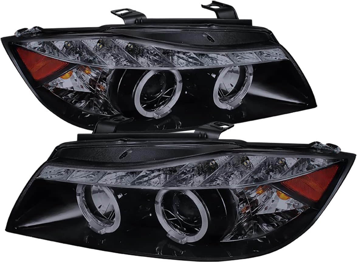 Clear Dual Halo Projector LED Headlight C348
