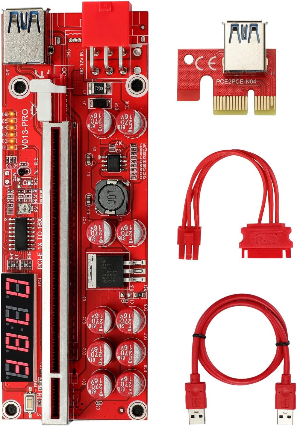 PCI-E 1X Adapter Card, 5 Pack USB 3.0 Interface F153