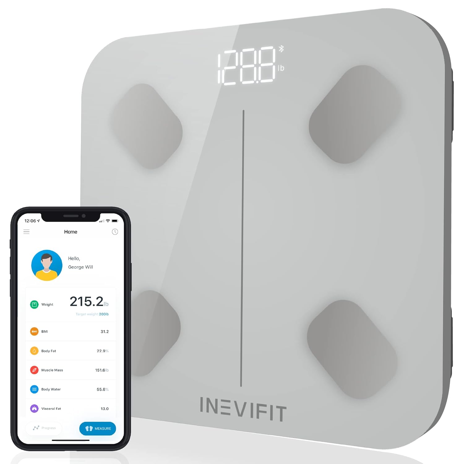 Smart Body Fat Scale with Bluetooth Y130