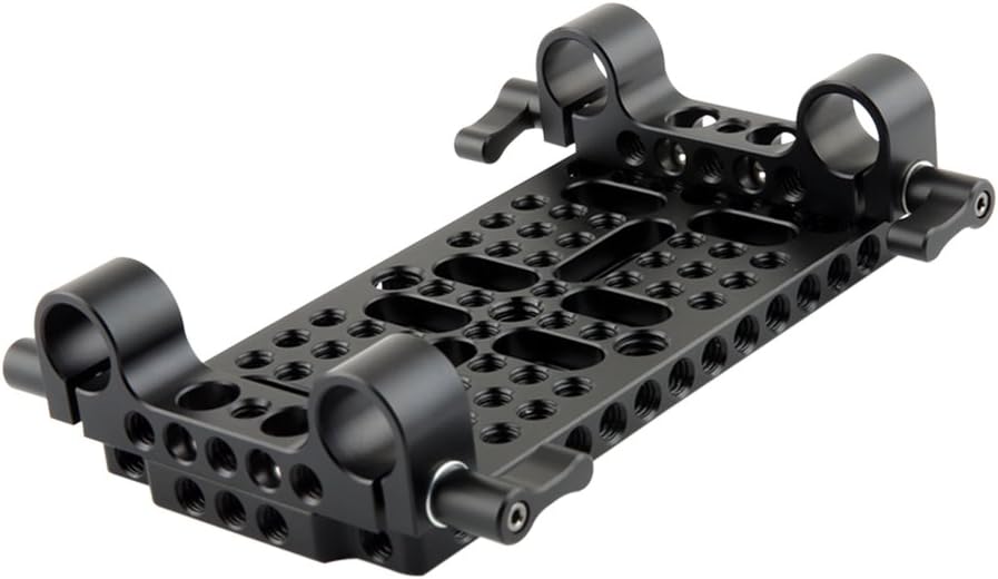 Camera Cheese Plate Base Plate Tripod Mount with 15mm Railblocks Pack of 2 M858
