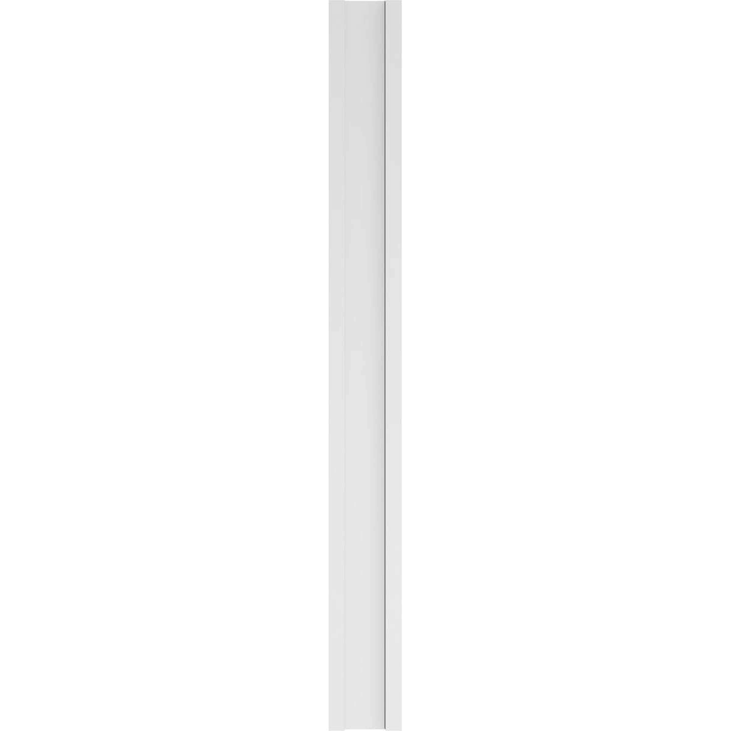 7x22W x 102x22H x 2x22P Two Equal Flat Panel PVC Pilaster with Decorative Capital & Base (Pair) U109568