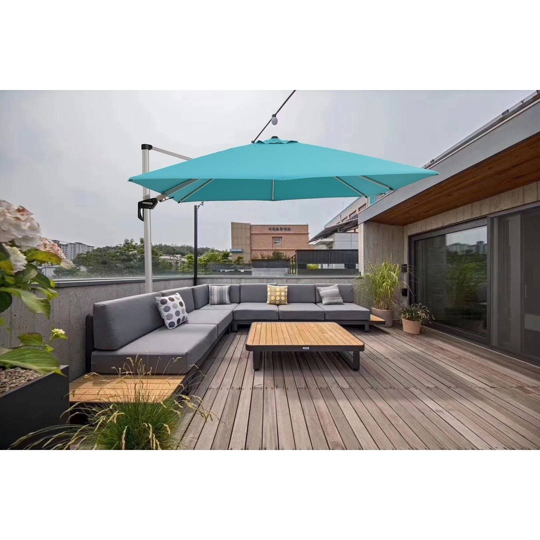 Pacific Blue Offset Patio Cantilever Umbrella M38181