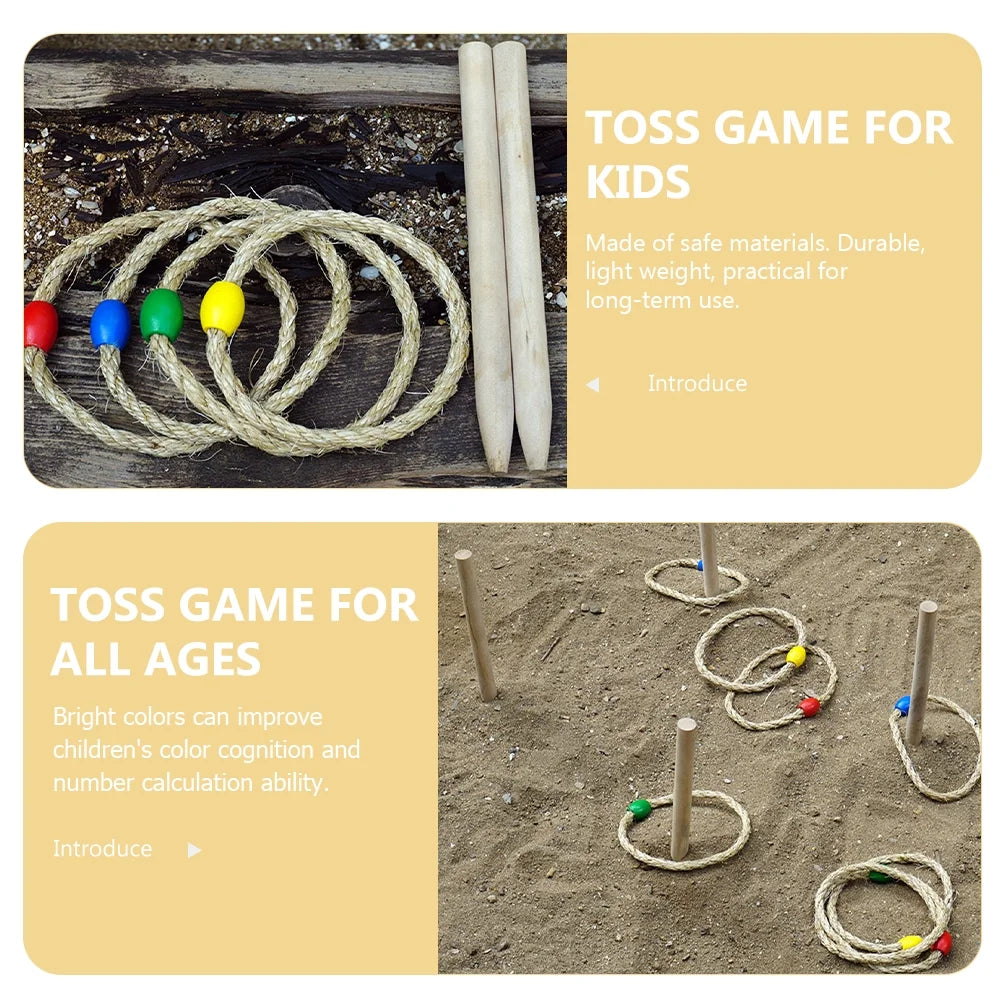 6-piece Rope Ring Throwing Game Set F611302