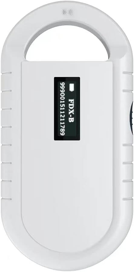 Pet Microchip Scanner, Portable Handheld Animal Chip Reader Support 134.2KHz ISO11784/ISO11785/FDX-B/ID64 A427625